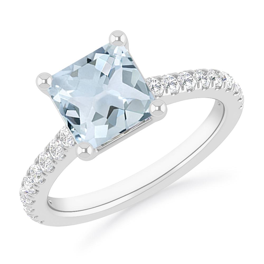 White Gold - Aquamarine