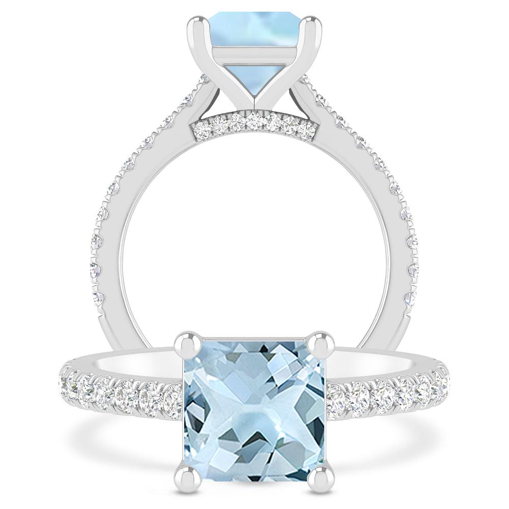 White Gold - Aquamarine