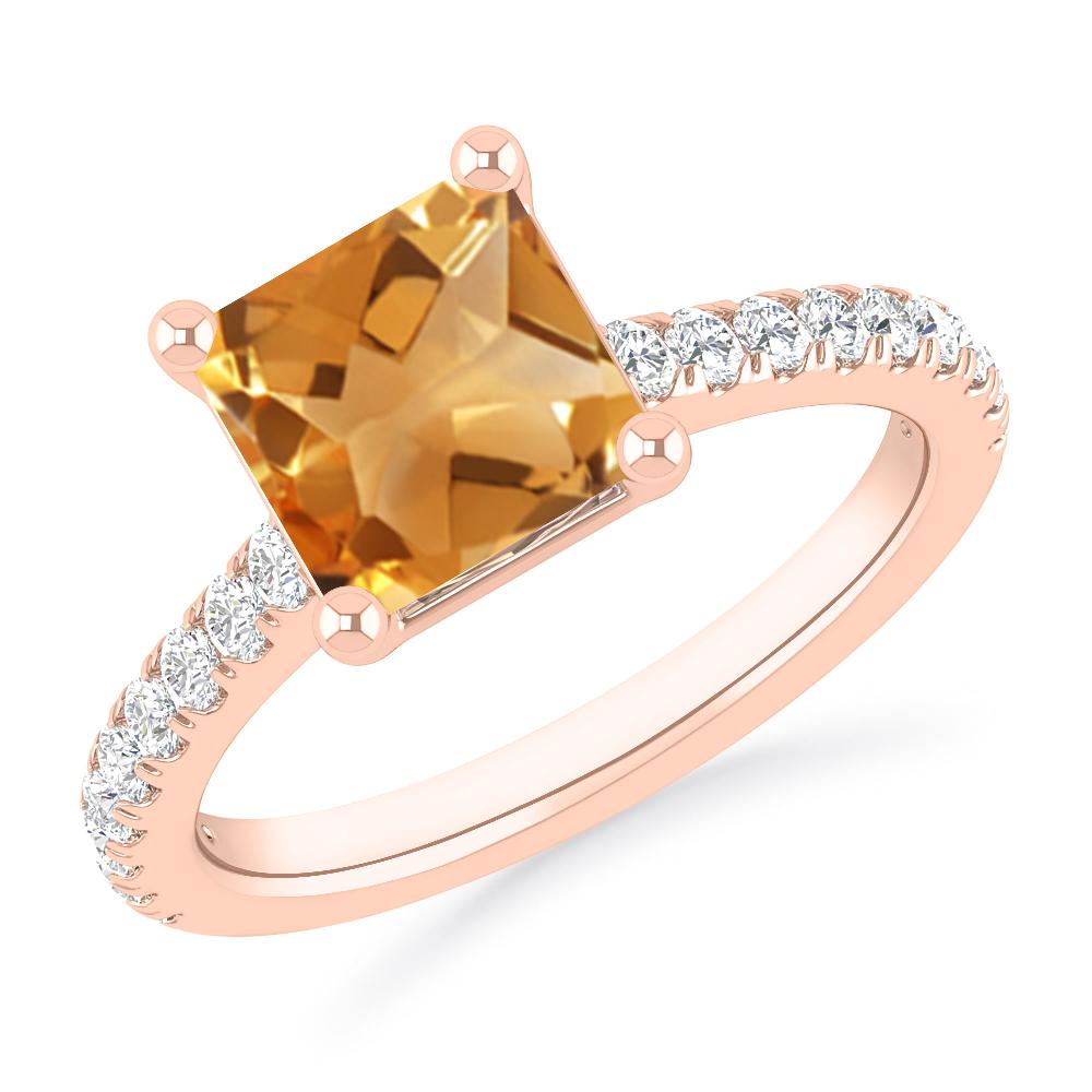 Rose Gold - Citrine