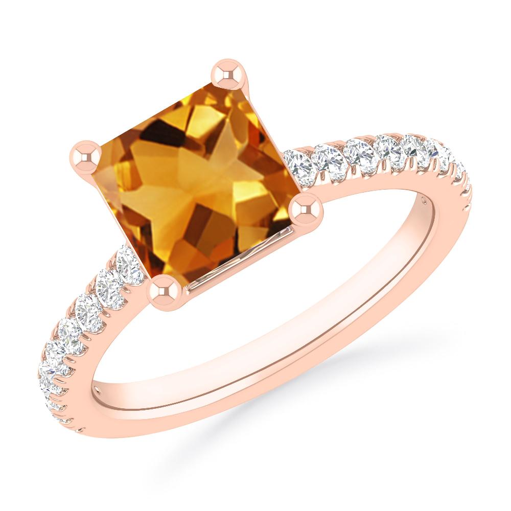 Rose Gold - Citrine