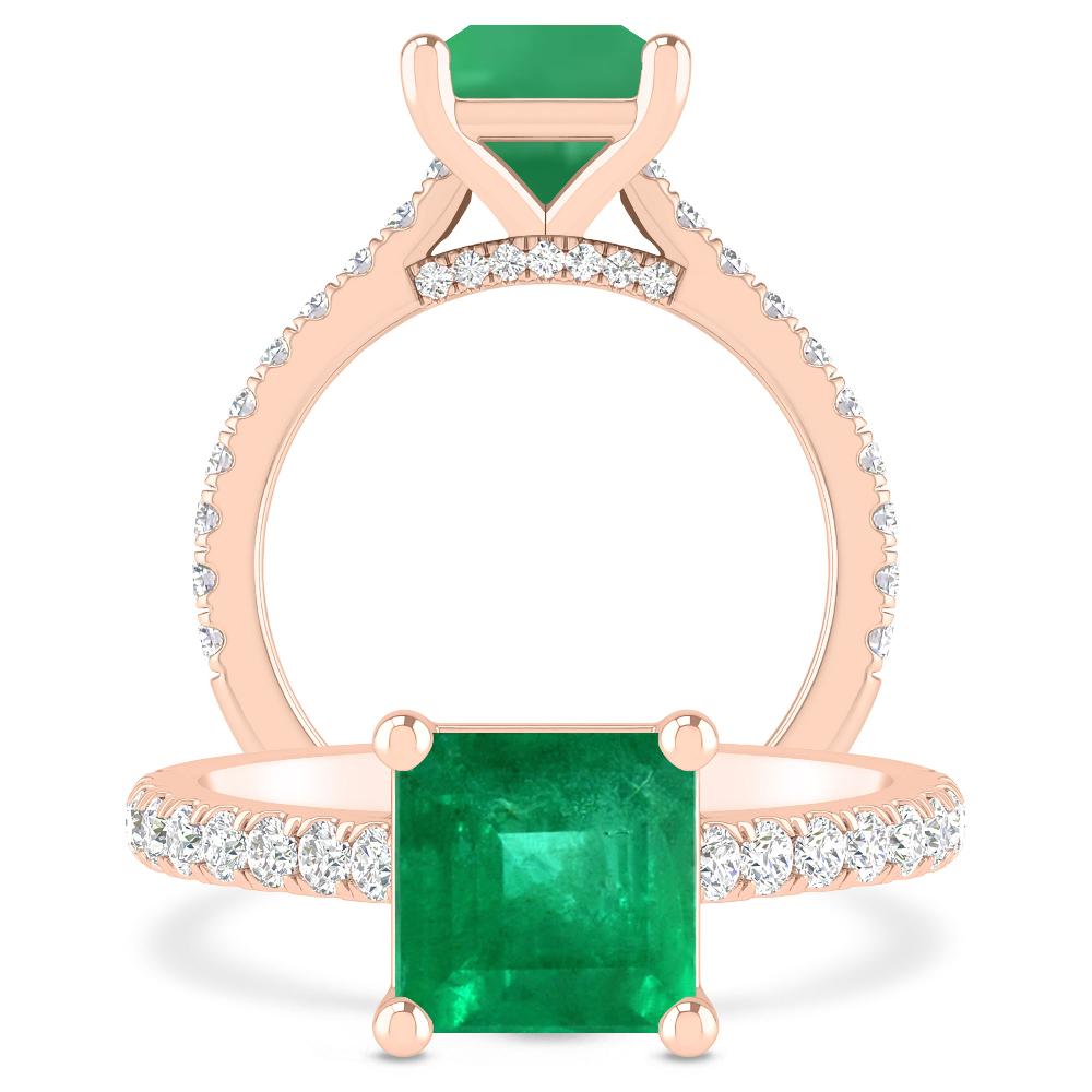 Rose Gold - Emerald