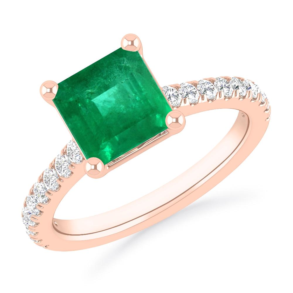 Rose Gold - Emerald