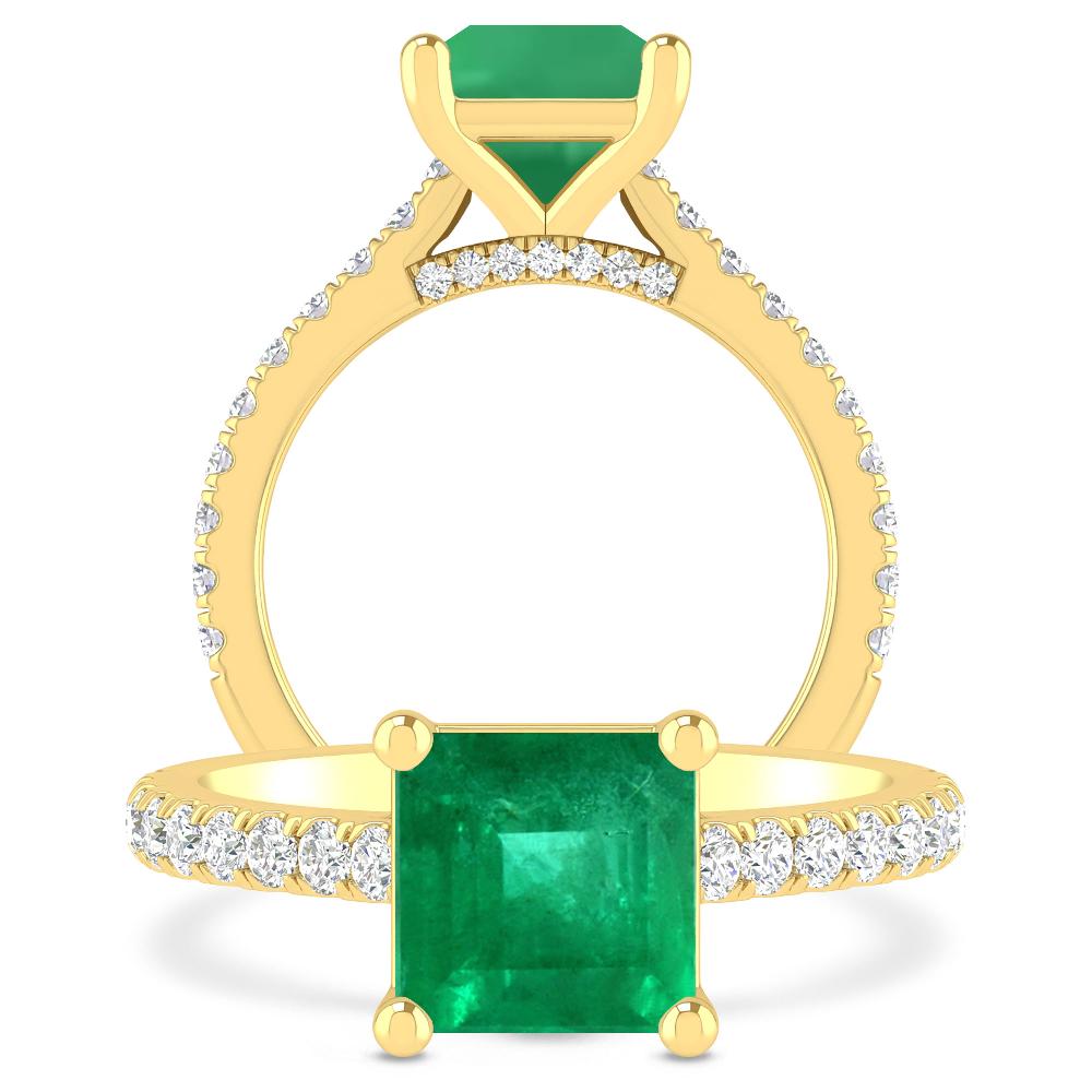 Yellow Gold - Emerald