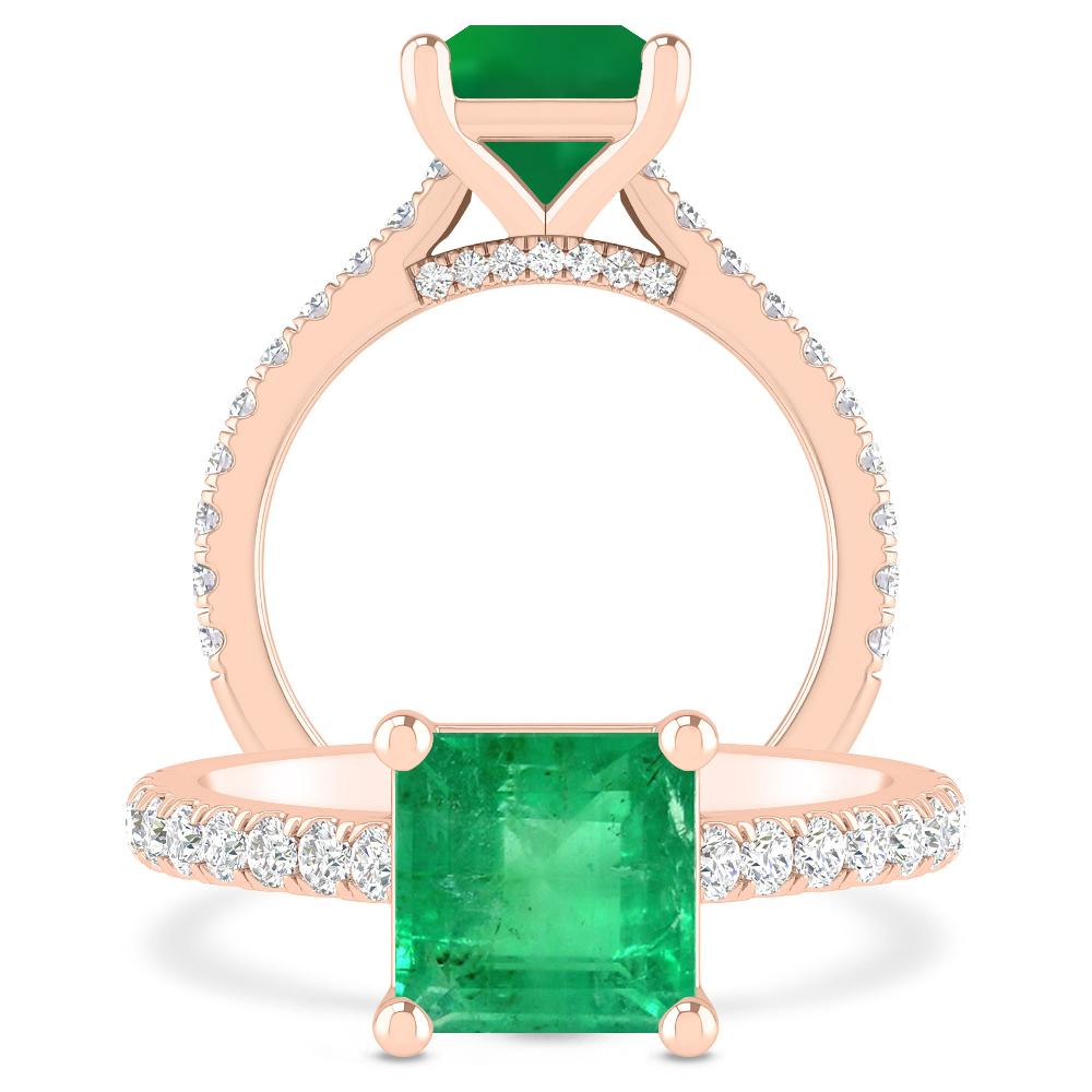 Rose Gold - Emerald