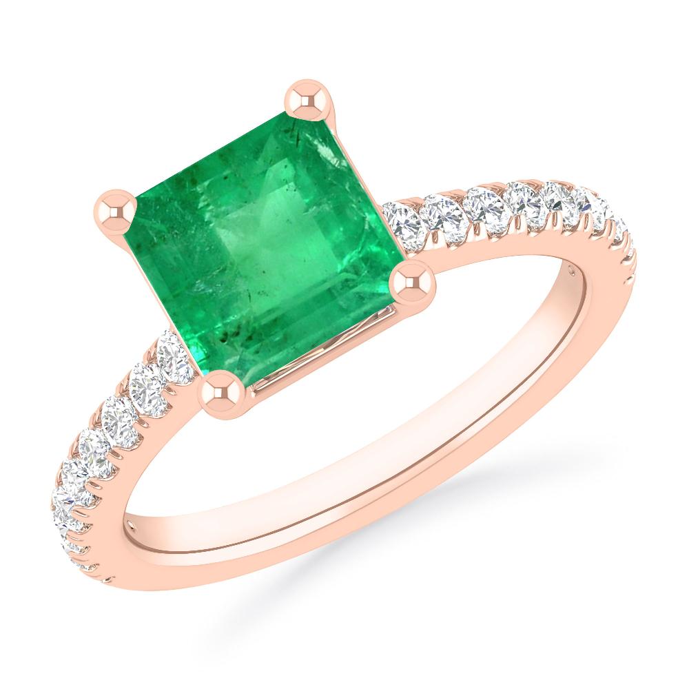 Rose Gold - Emerald