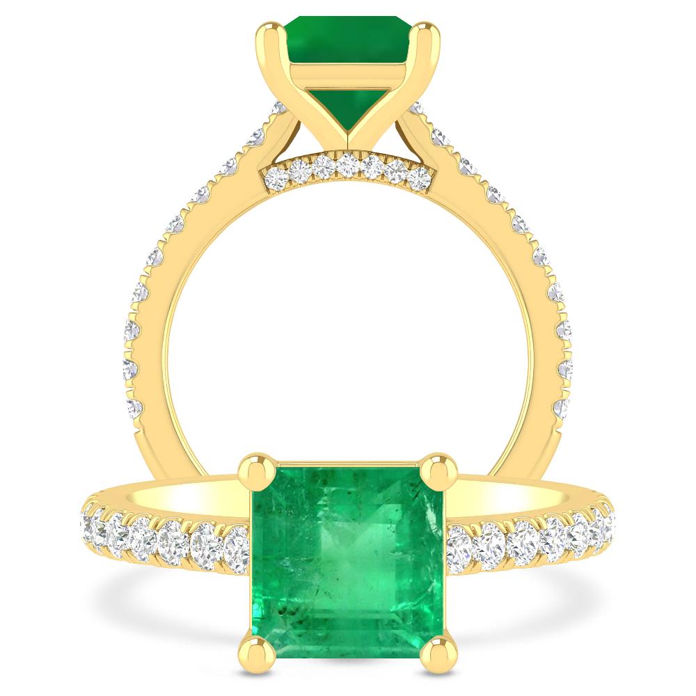 Yellow Gold - Emerald