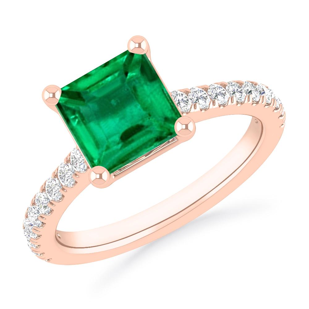 Rose Gold - Emerald