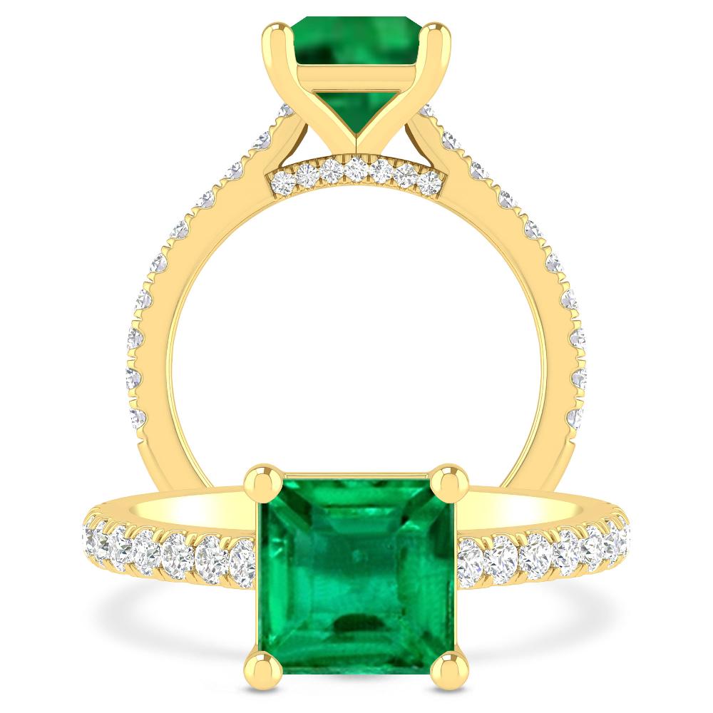 Yellow Gold - Emerald