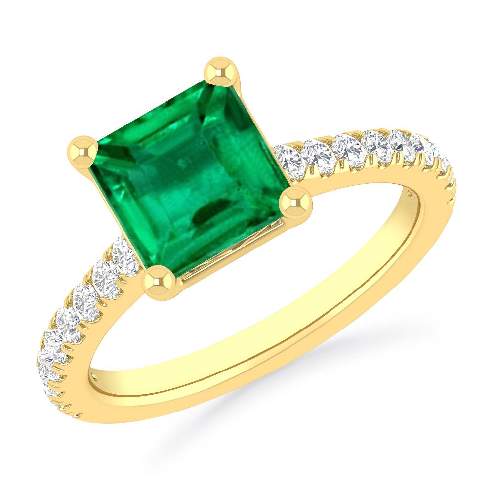 Yellow Gold - Emerald