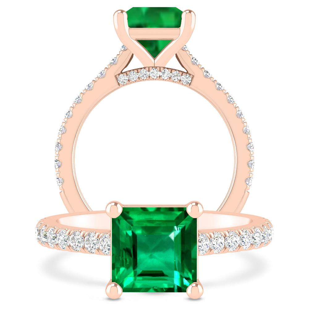 Rose Gold - Emerald