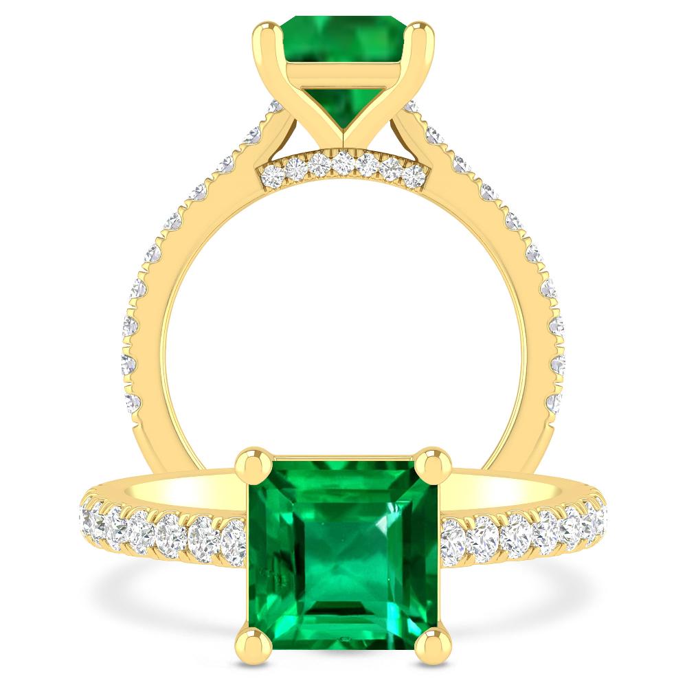 Yellow Gold - Emerald