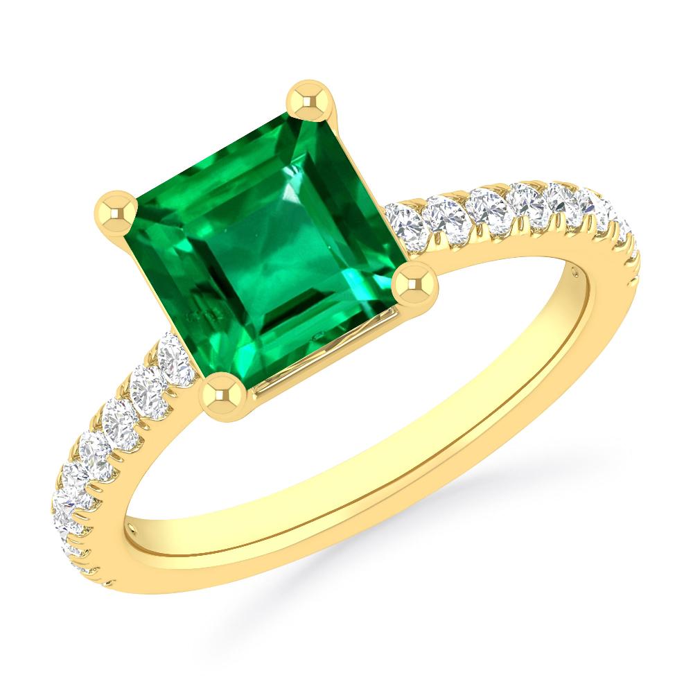 Yellow Gold - Emerald