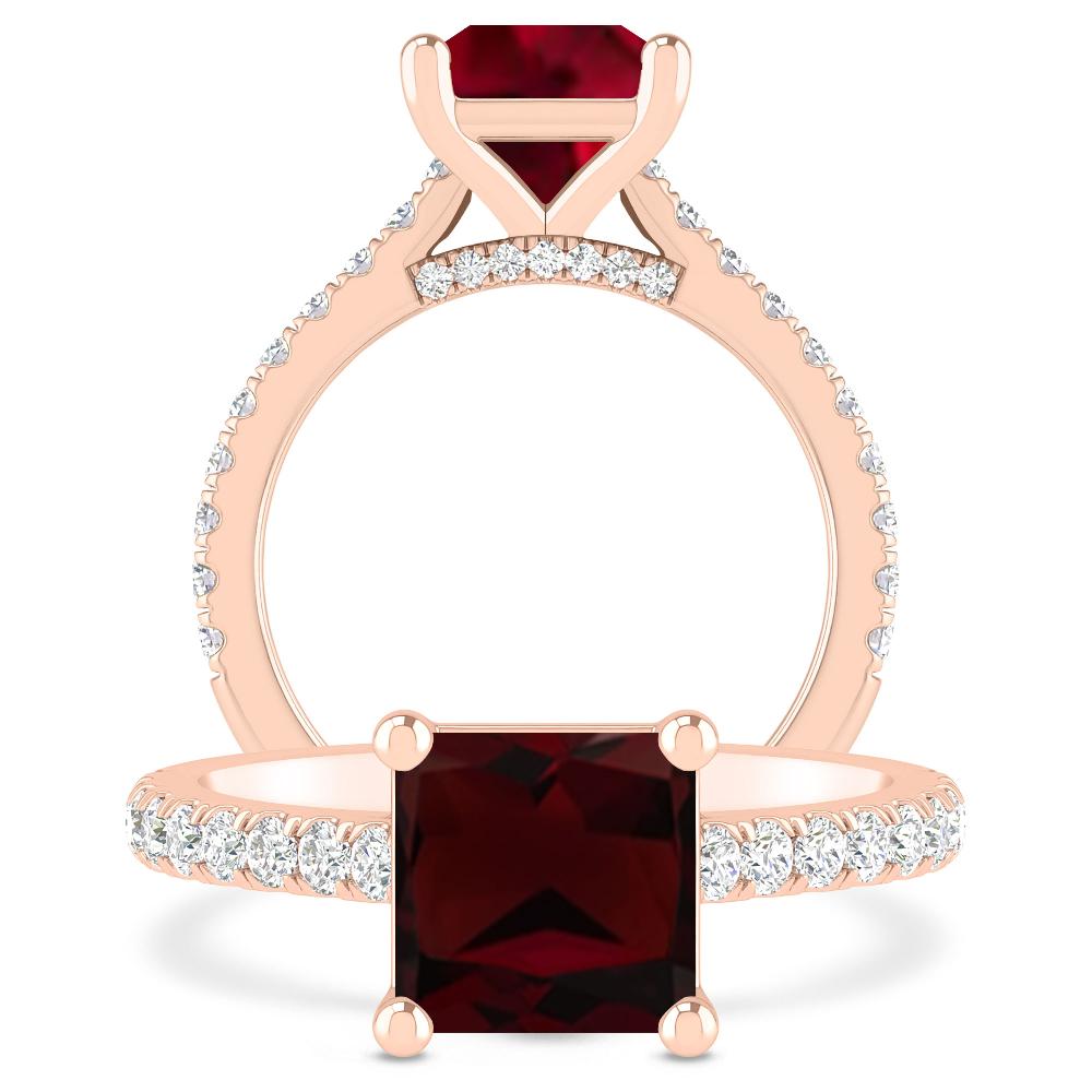 Rose Gold - Garnet