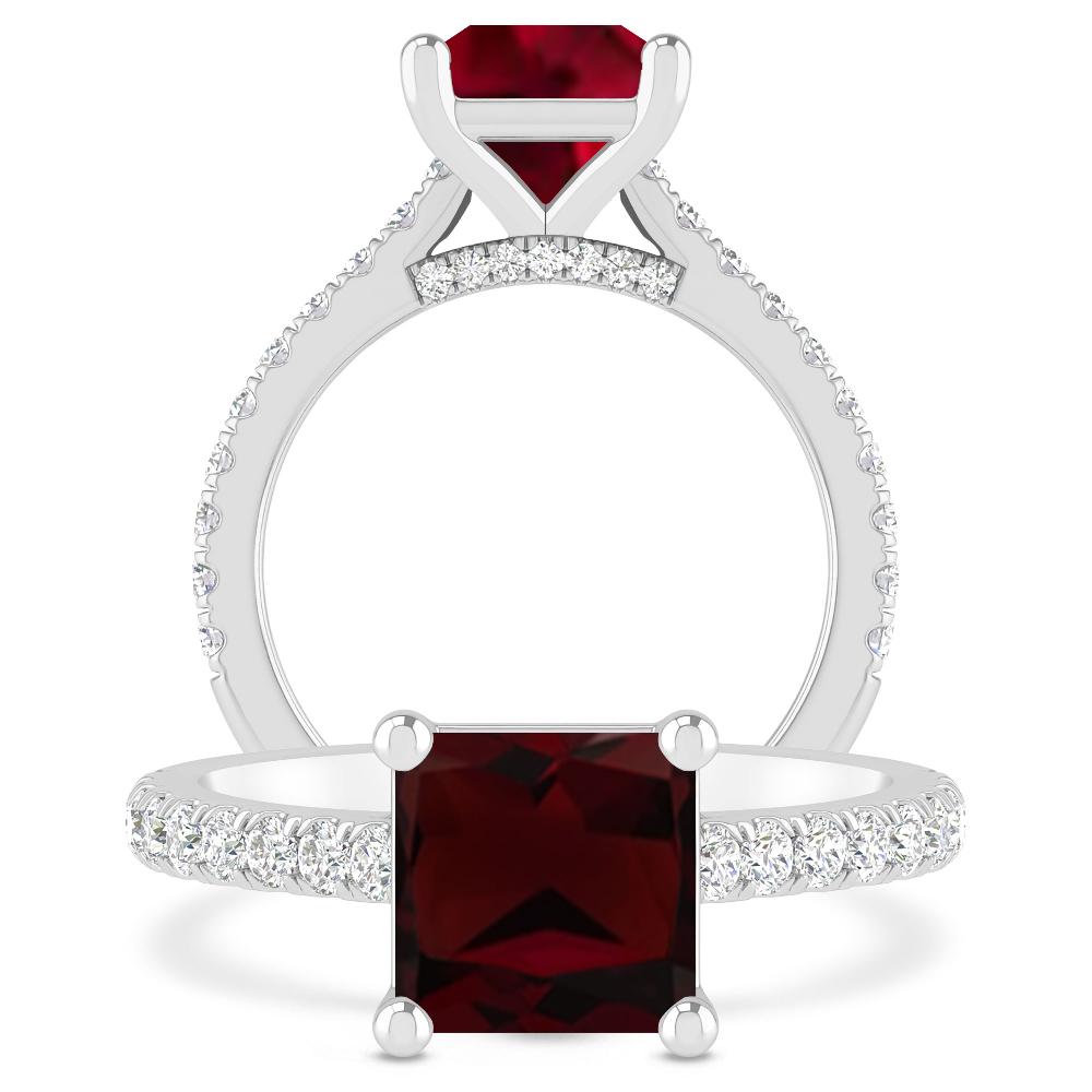 White Gold - Garnet