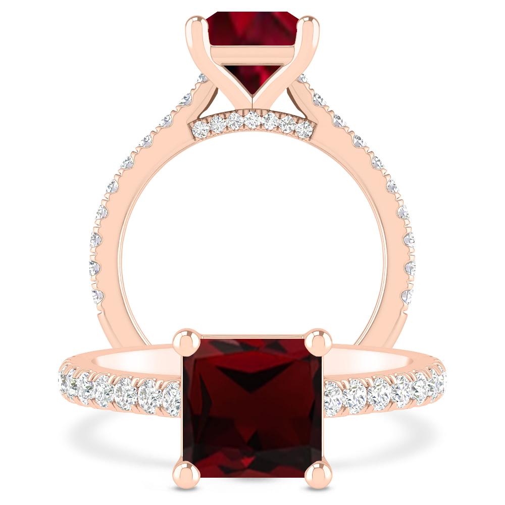 Rose Gold - Garnet