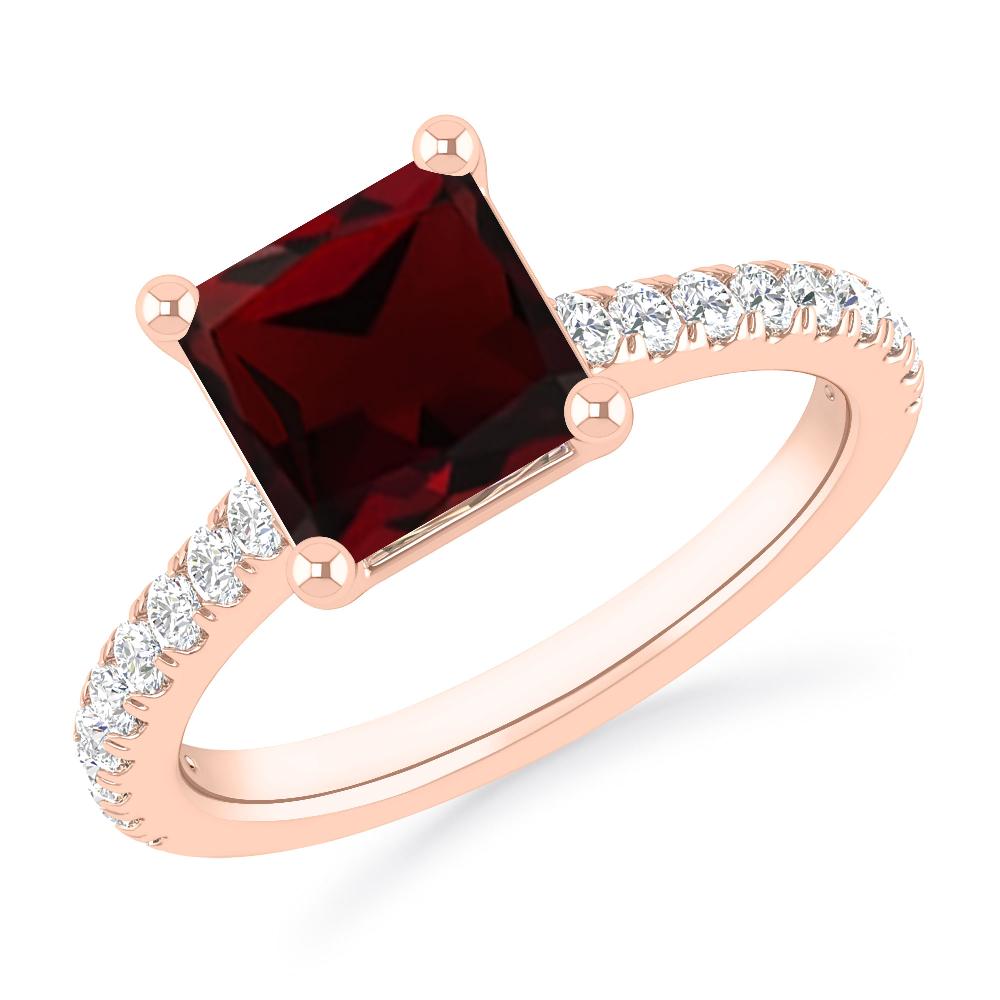 Rose Gold - Garnet