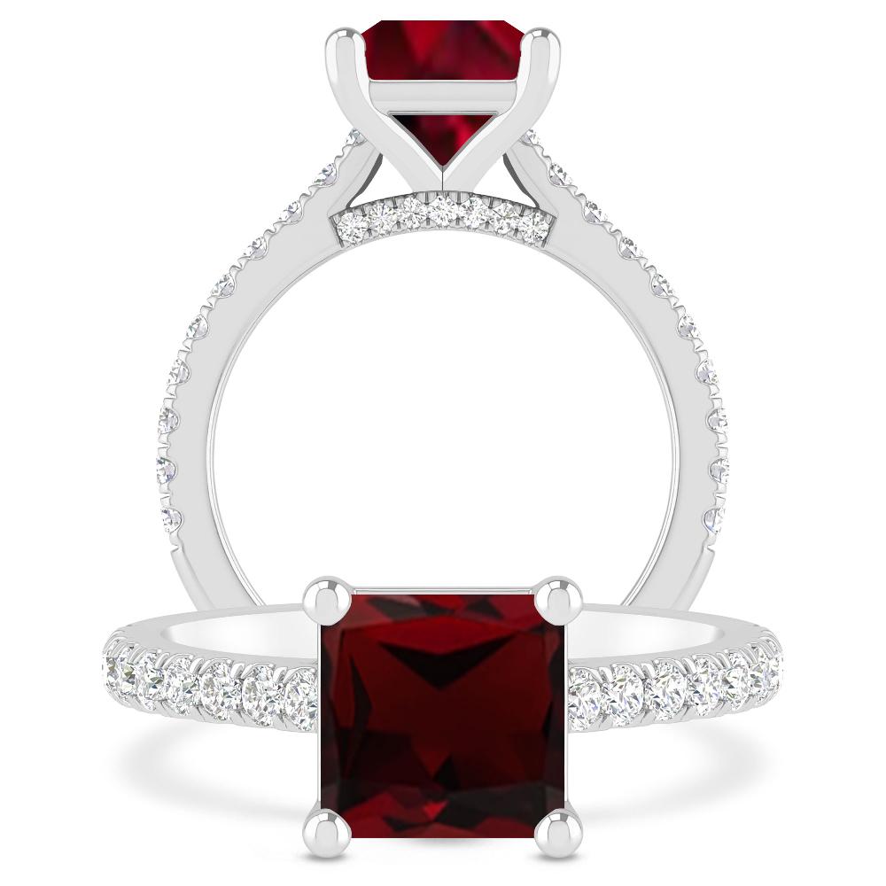 White Gold - Garnet