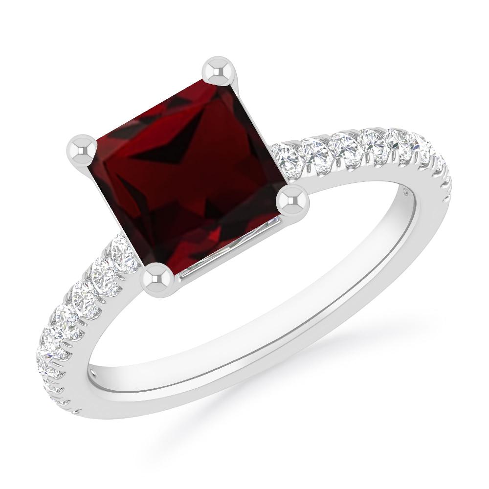 White Gold - Garnet