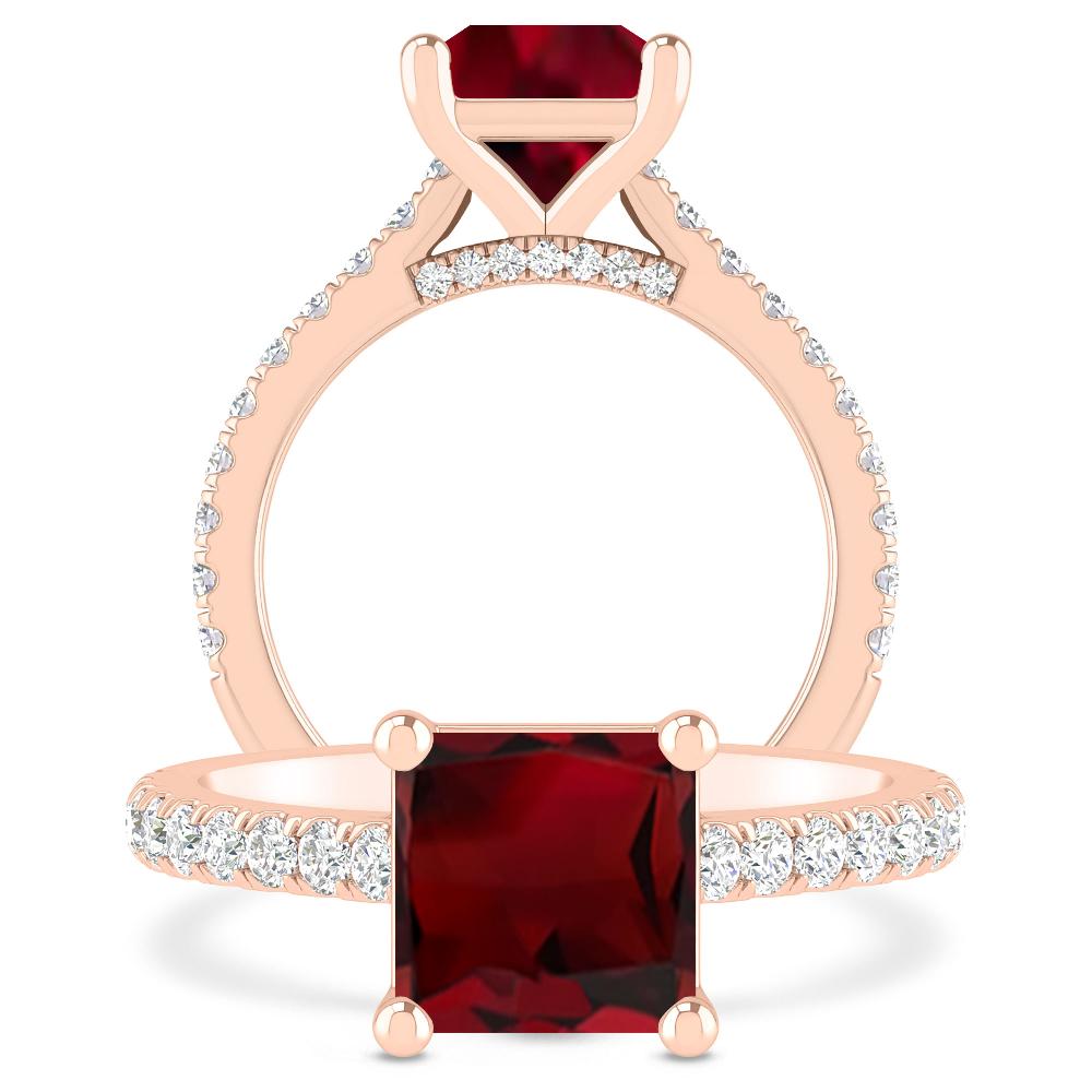 Rose Gold - Garnet