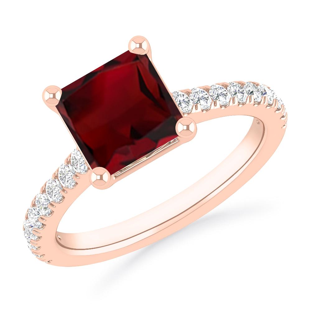 Rose Gold - Garnet