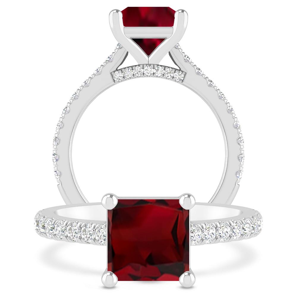 White Gold - Garnet