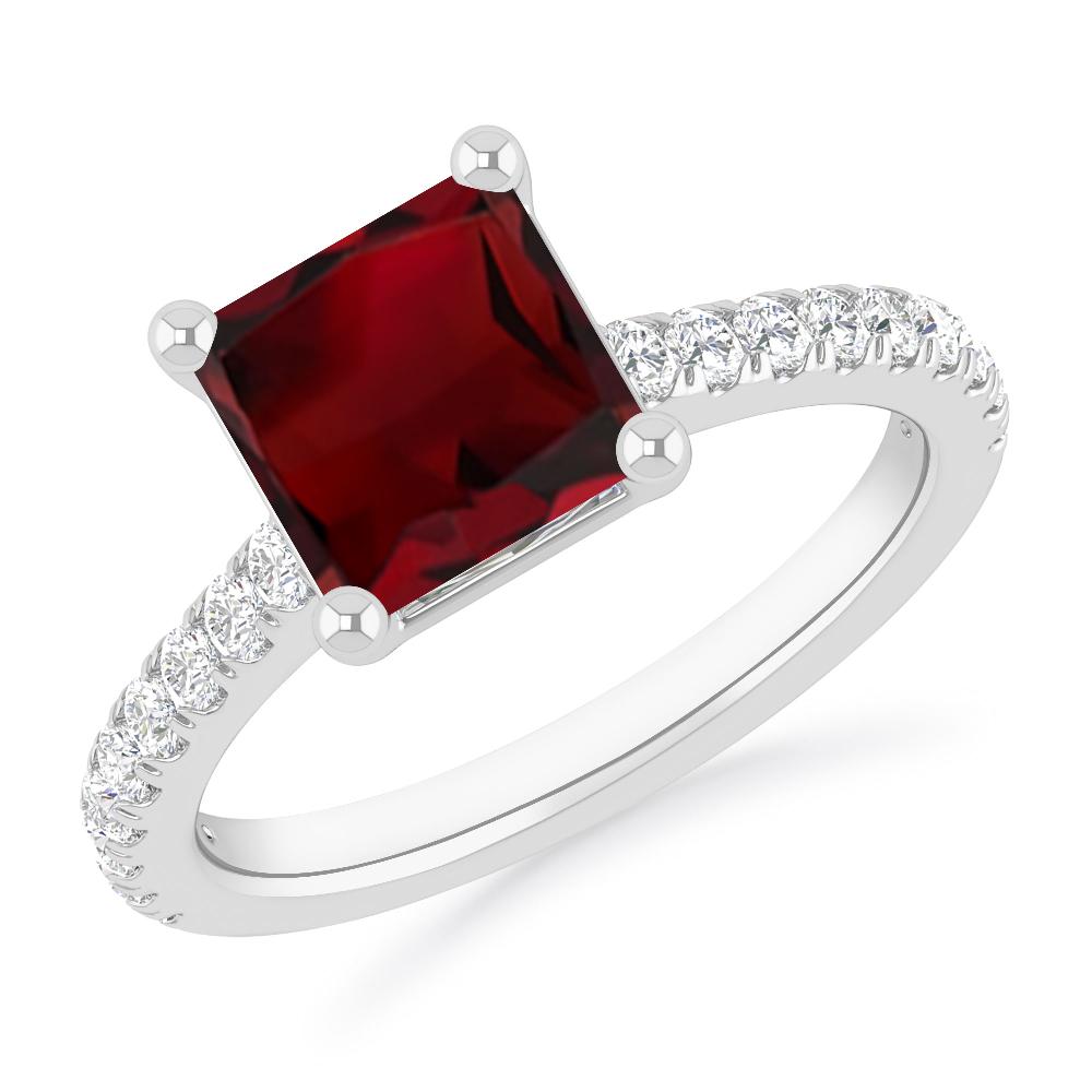 White Gold - Garnet