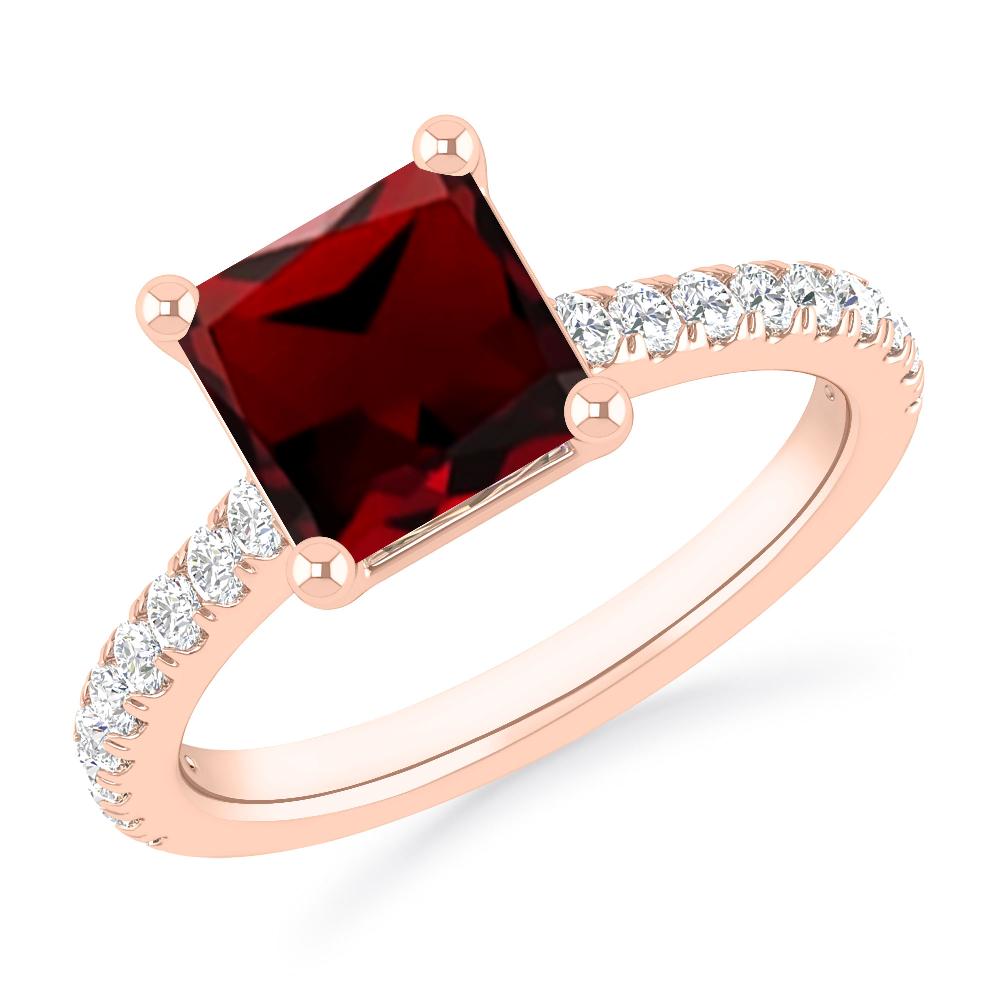 Rose Gold - Garnet