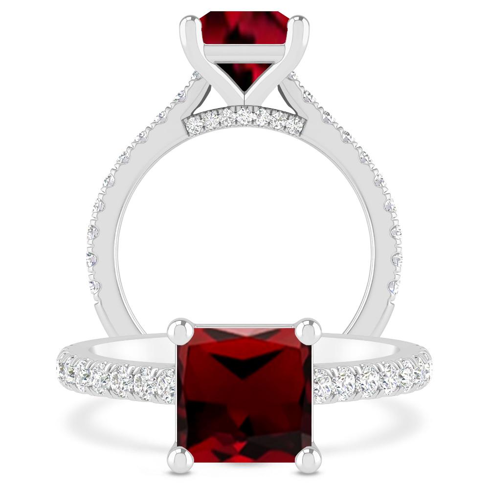 White Gold - Garnet