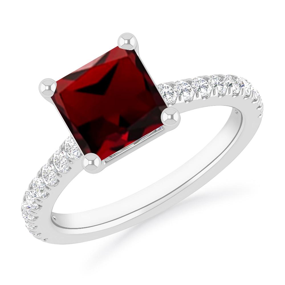 White Gold - Garnet