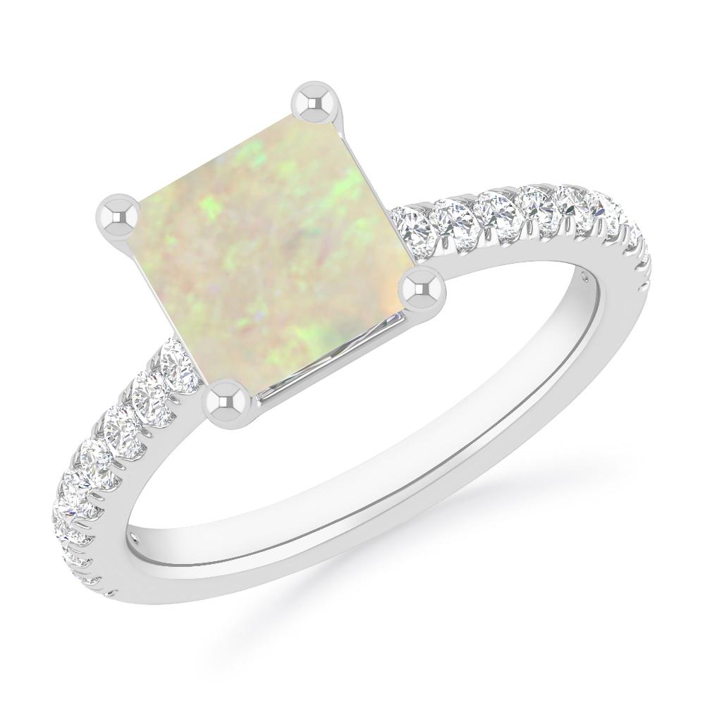 White Gold - Opal