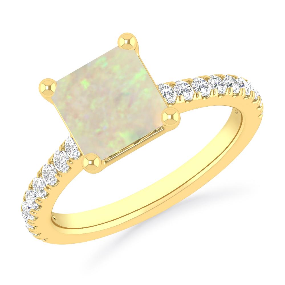 Yellow Gold - Opal