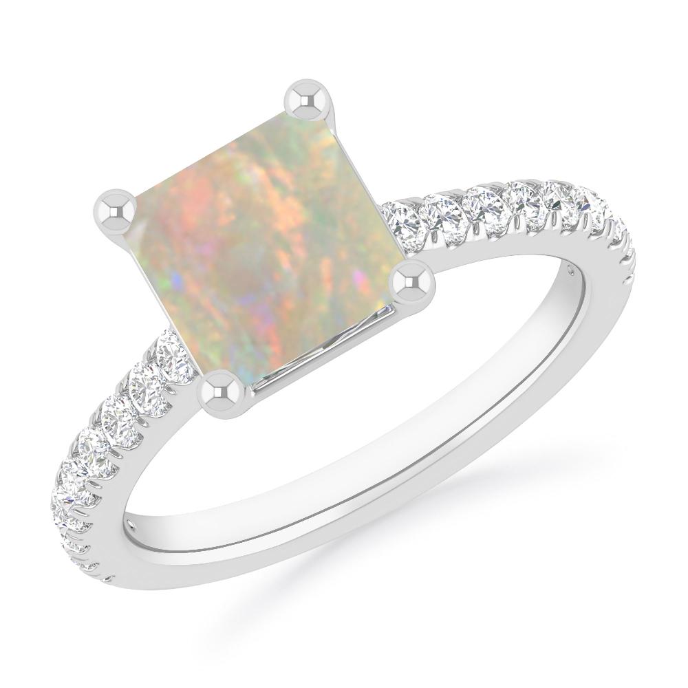 White Gold - Opal