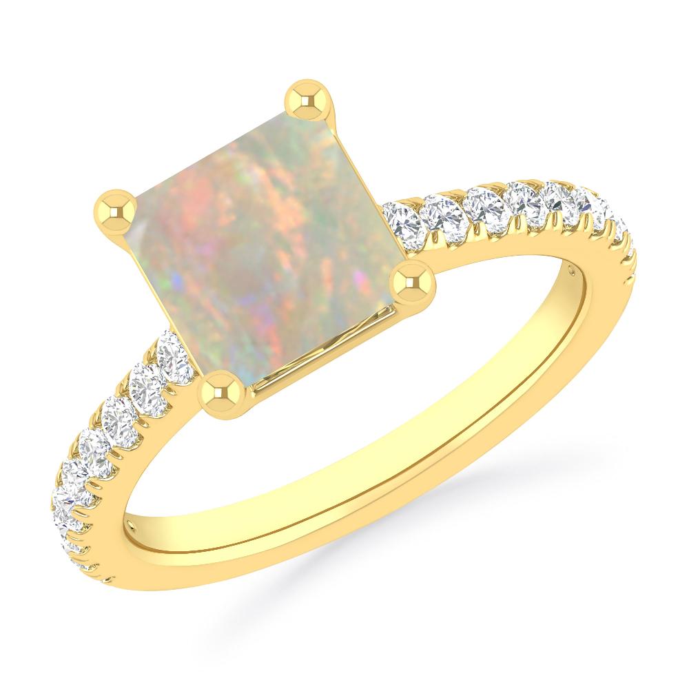 Yellow Gold - Opal