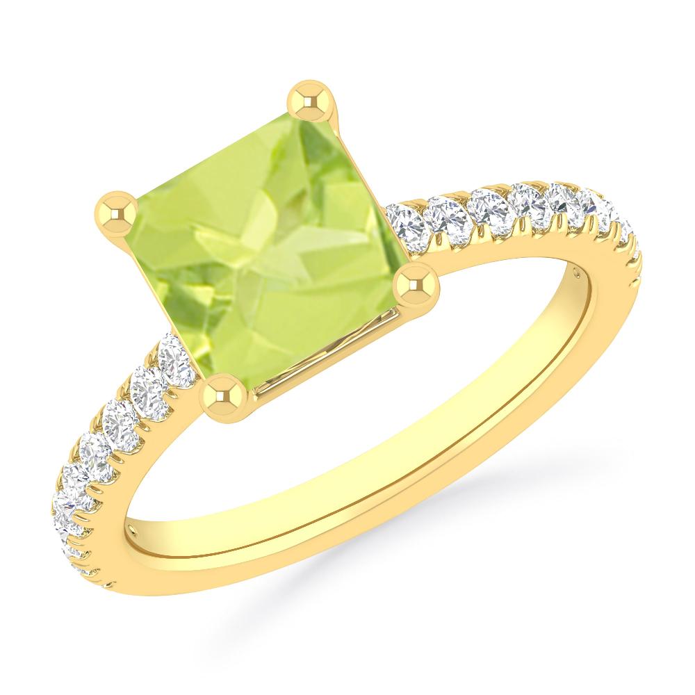 Yellow Gold - Peridot