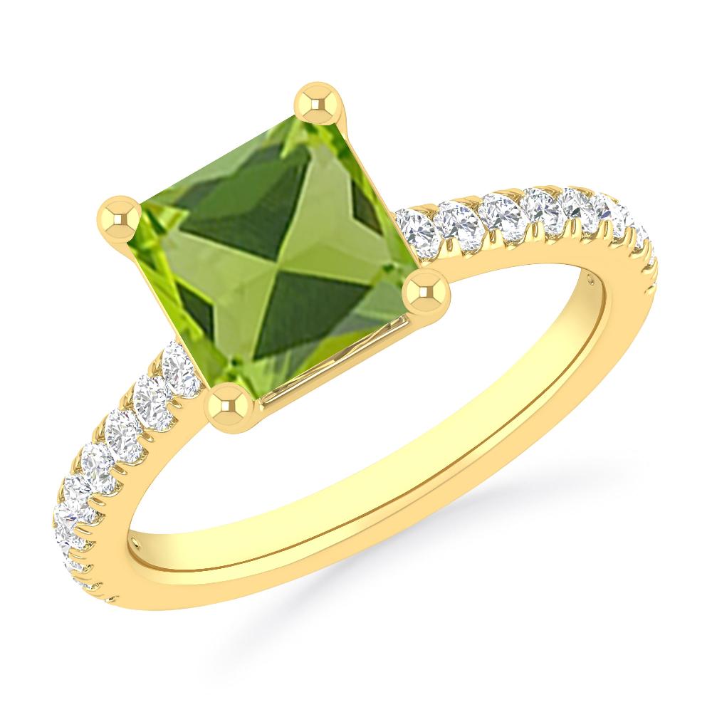 Yellow Gold - Peridot