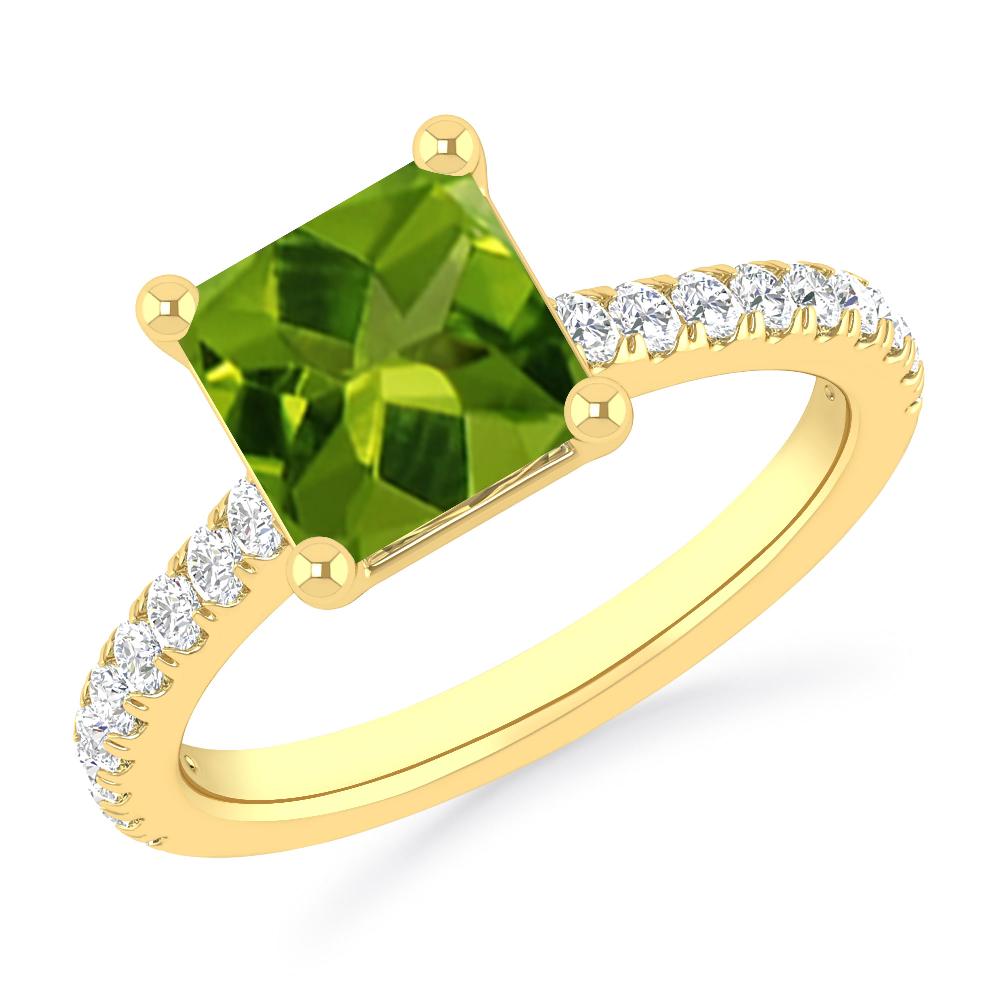 Yellow Gold - Peridot