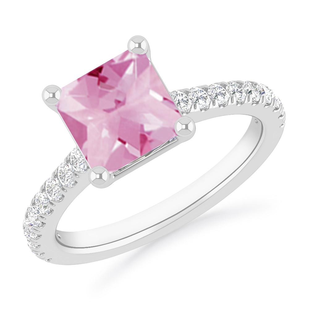 White Gold - Pink Tourmaline