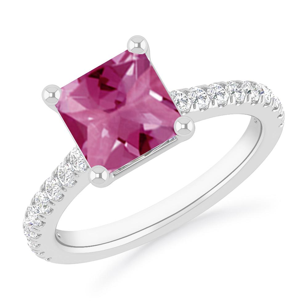 White Gold - Pink Tourmaline