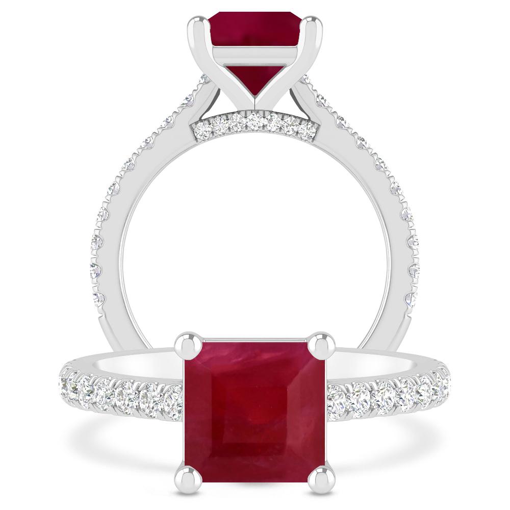 White Gold - Ruby