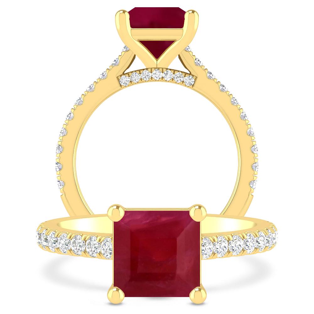 Yellow Gold - Ruby