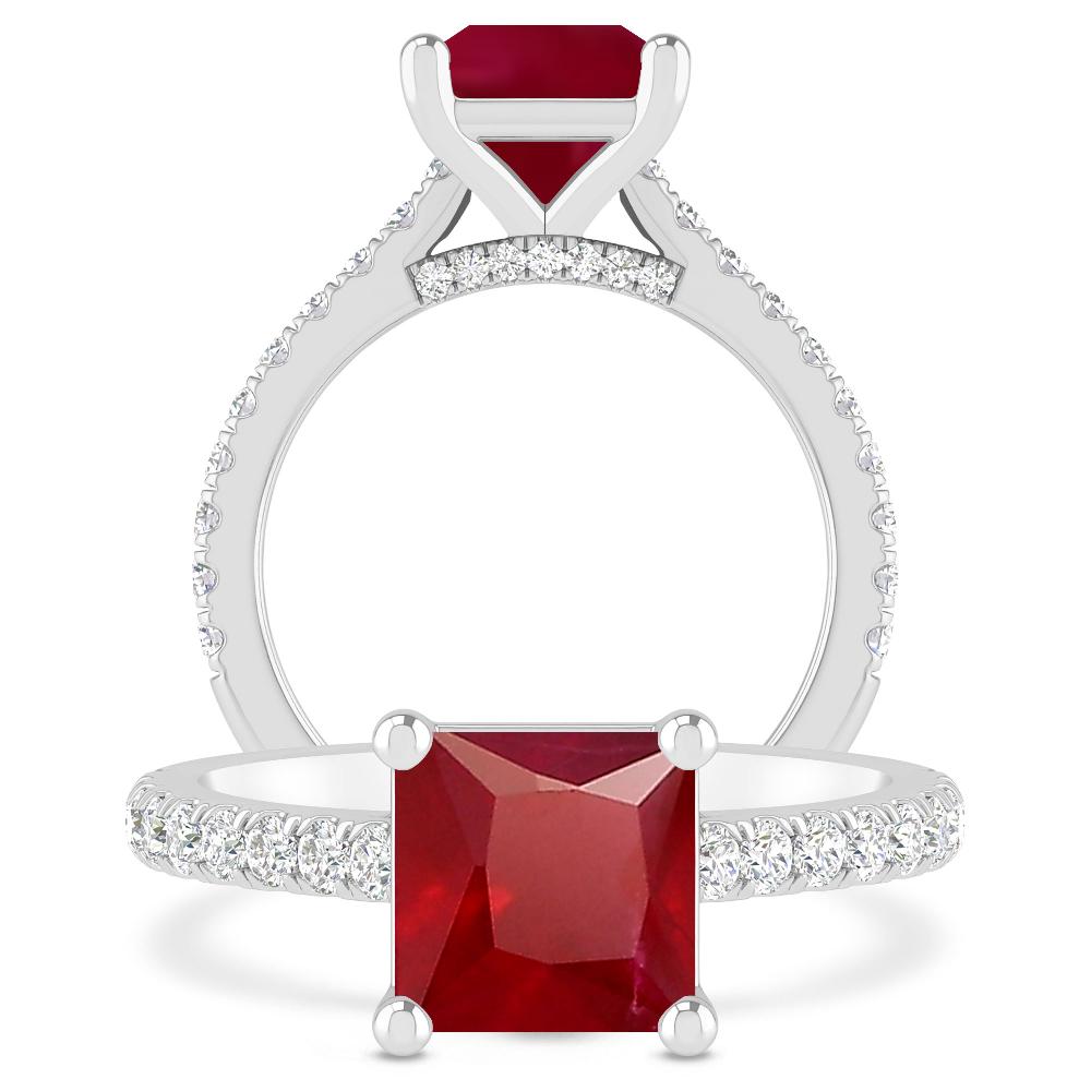 White Gold - Ruby