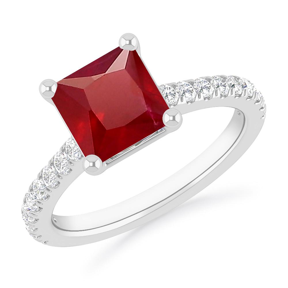 White Gold - Ruby