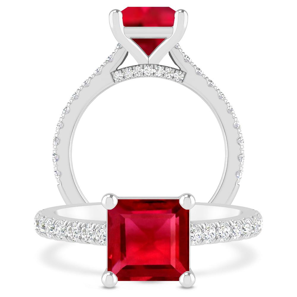 White Gold - Ruby