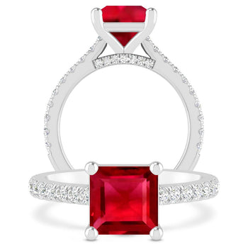 White Gold - Ruby