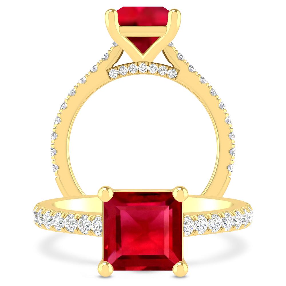 Yellow Gold - Ruby