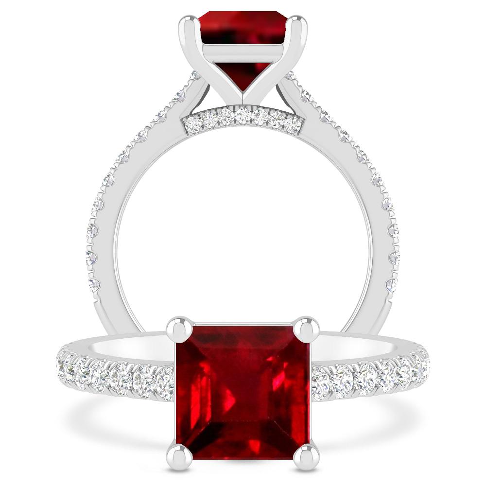 White Gold - Ruby