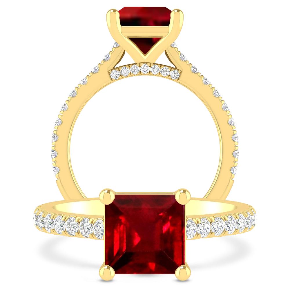 Yellow Gold - Ruby