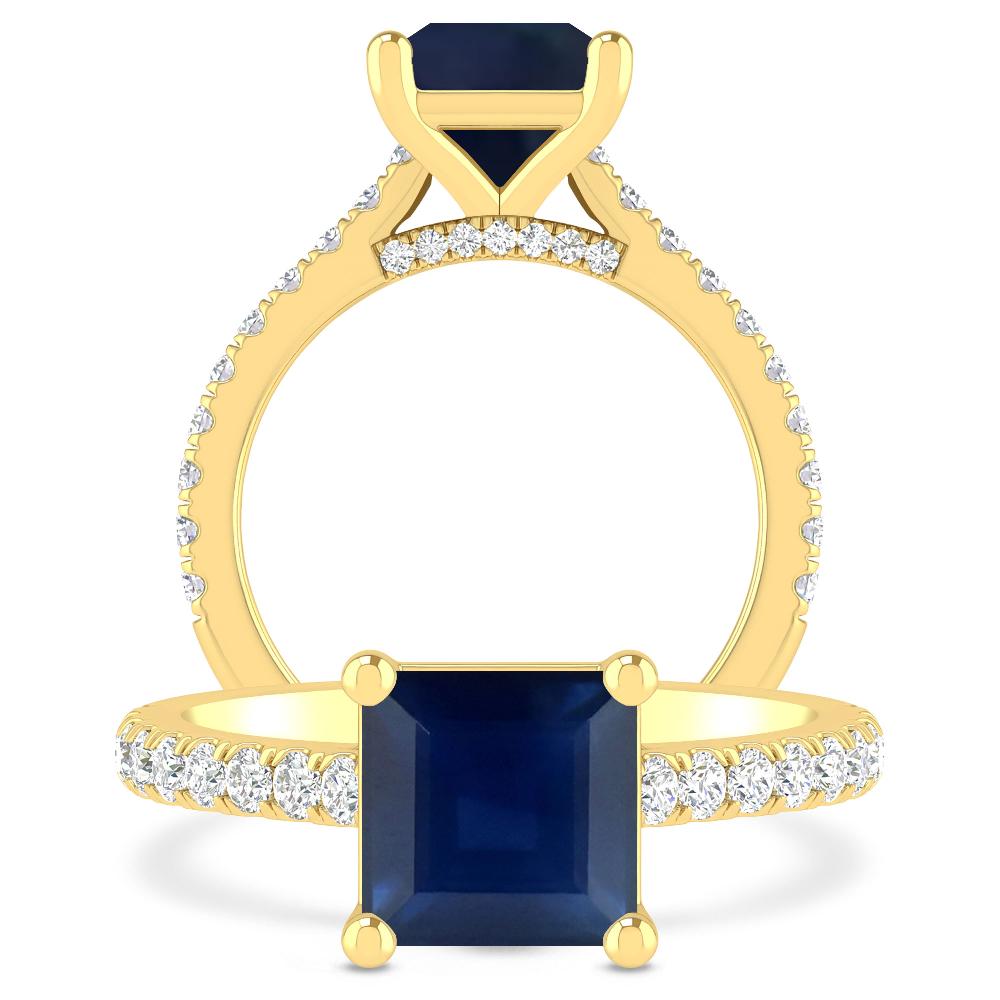 Yellow Gold - Sapphire