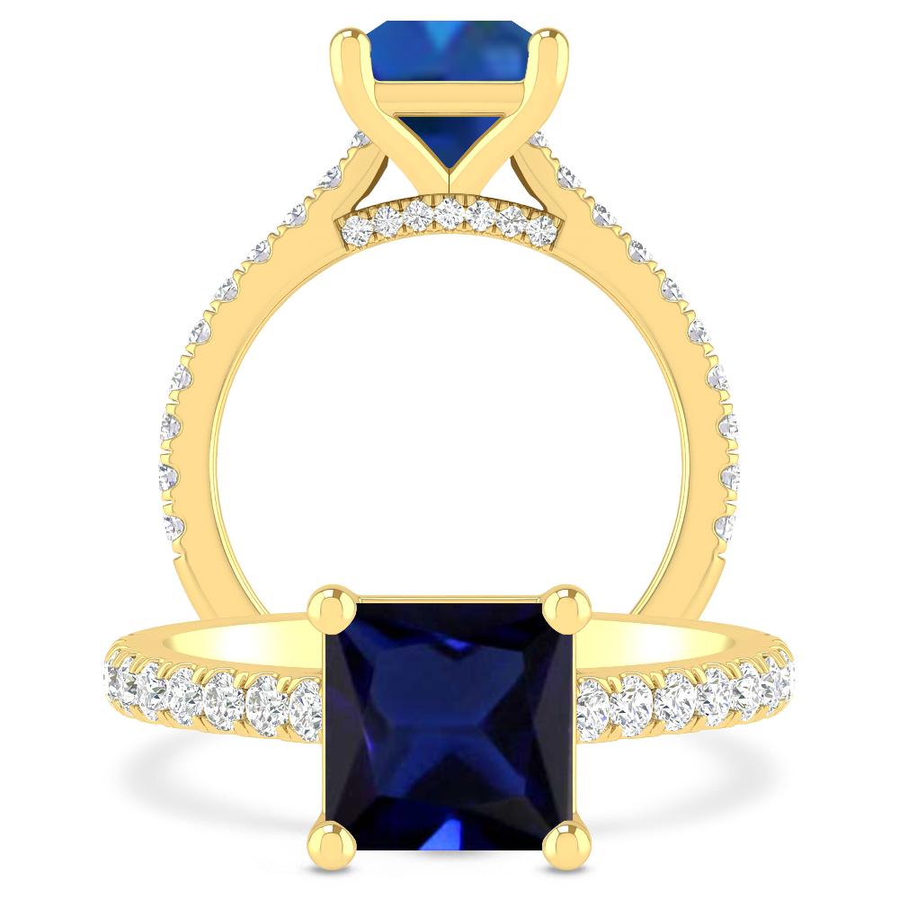 Yellow Gold - Sapphire