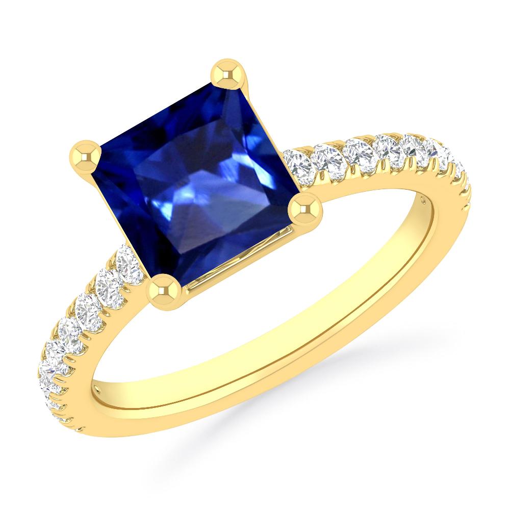 Yellow Gold - Sapphire